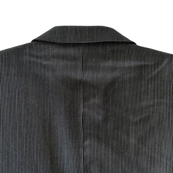 The Kooples Mens 100% Wool Slim Fit Blazer Jacket Black and White Stripe Size 50 - Picture 8 of 8